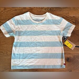 NWT. Dickies. Girls Striped Tshirt. Medium.